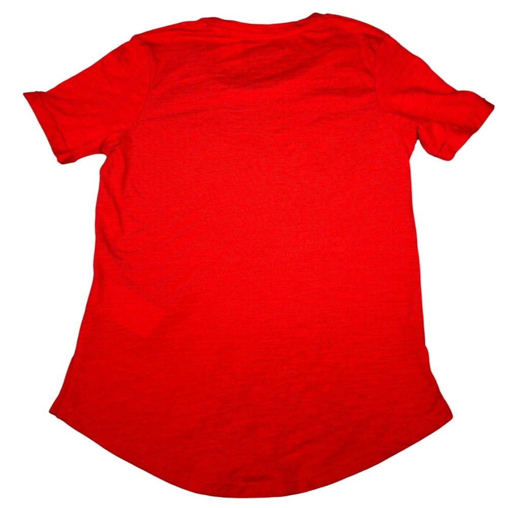 NFL Team Apparel Kansas City Chiefs T-Shirt Women Small Red Graphic Knit NWT - Picture 2 of 8